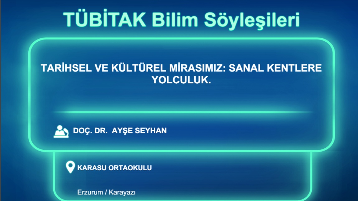 Okulumuzda 31 Mayıs 2024 Tarihinde Tübitak Bilim Söyleşisi Gerçekleştirilecektir.